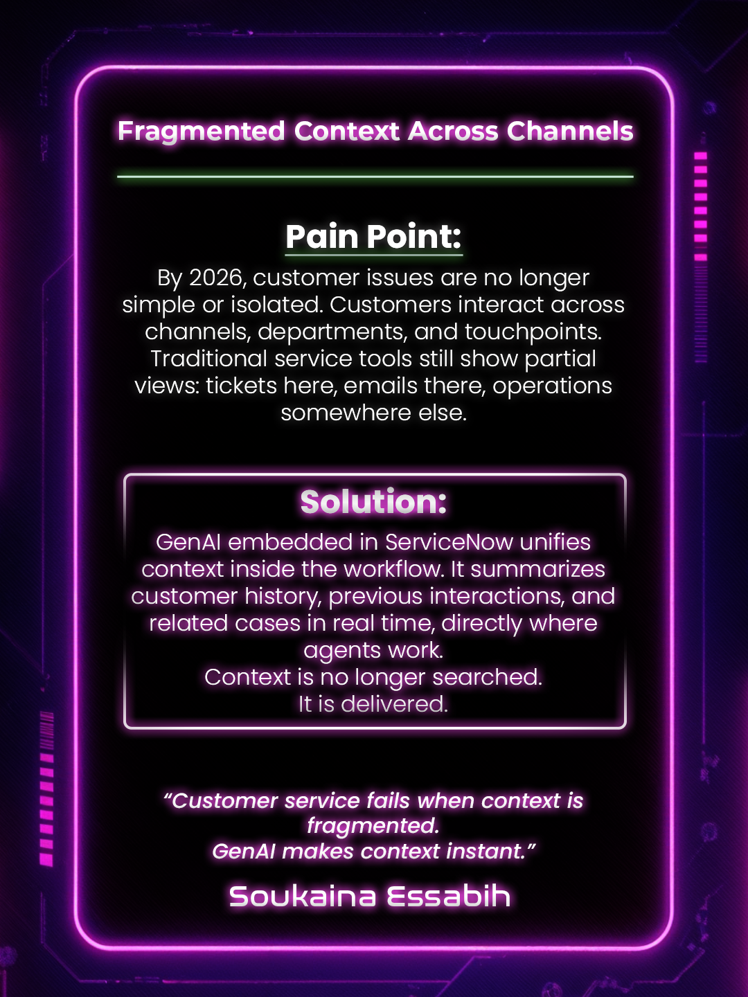 Talent insight Soukaina